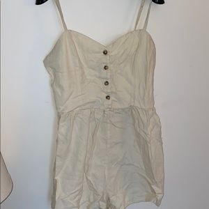 Forever 21 Cream ROMPER
